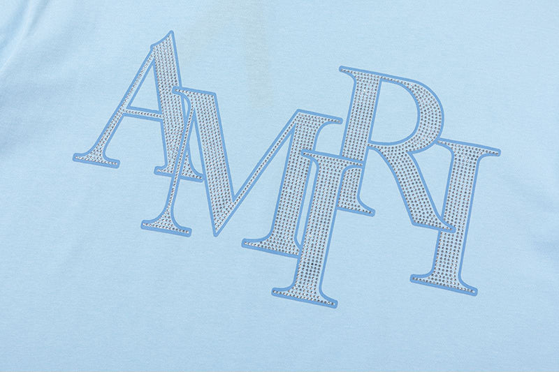 AMRI Letter Logo Print Cotton T-Shirt