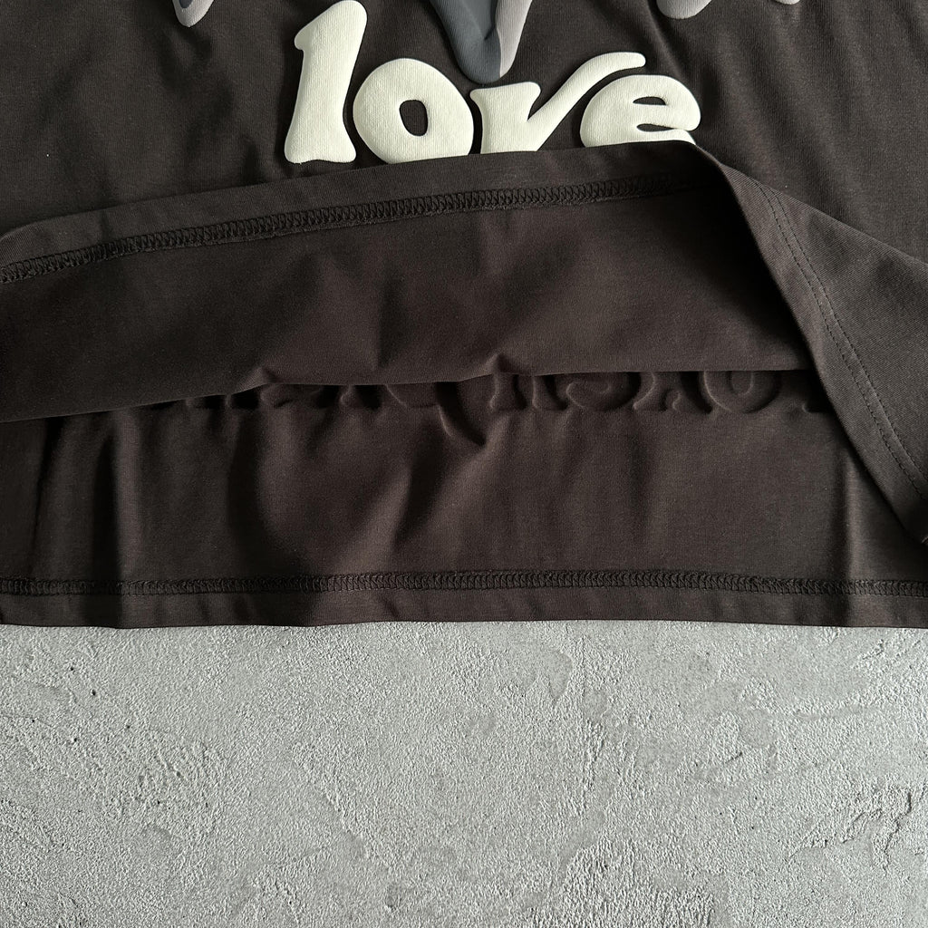 Broken P Heartess Love Tshirt-mocha