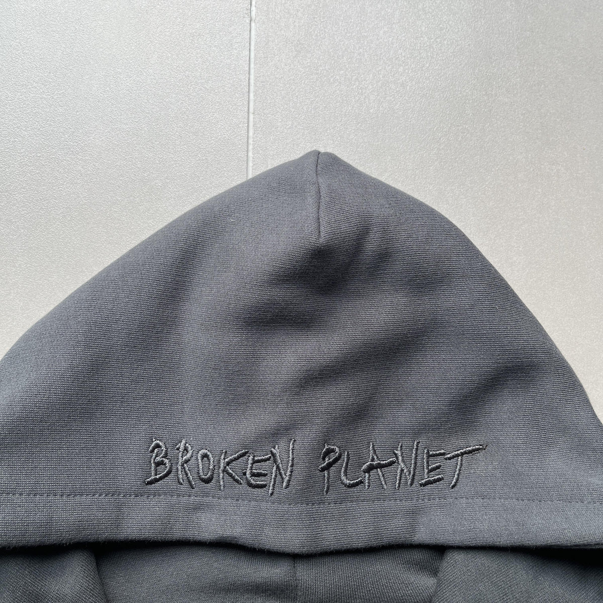 Broken P Planet Zip Up Hoodie Grey