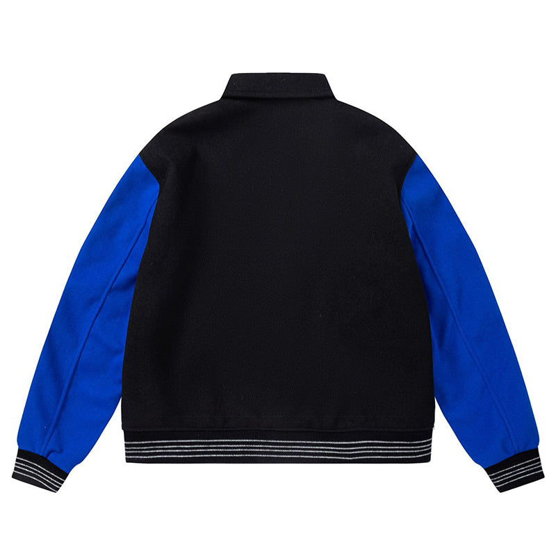 AMRI bone embroidered baseball jacket