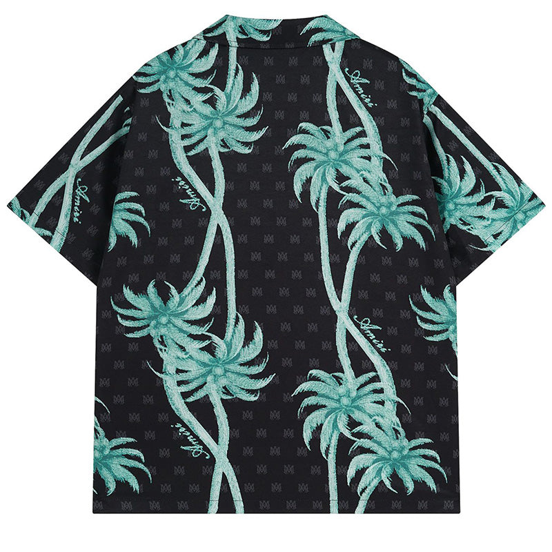 AMRI Twisted Palms silk shirt