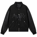 AMRl Staggered Logo Varsity Jacket