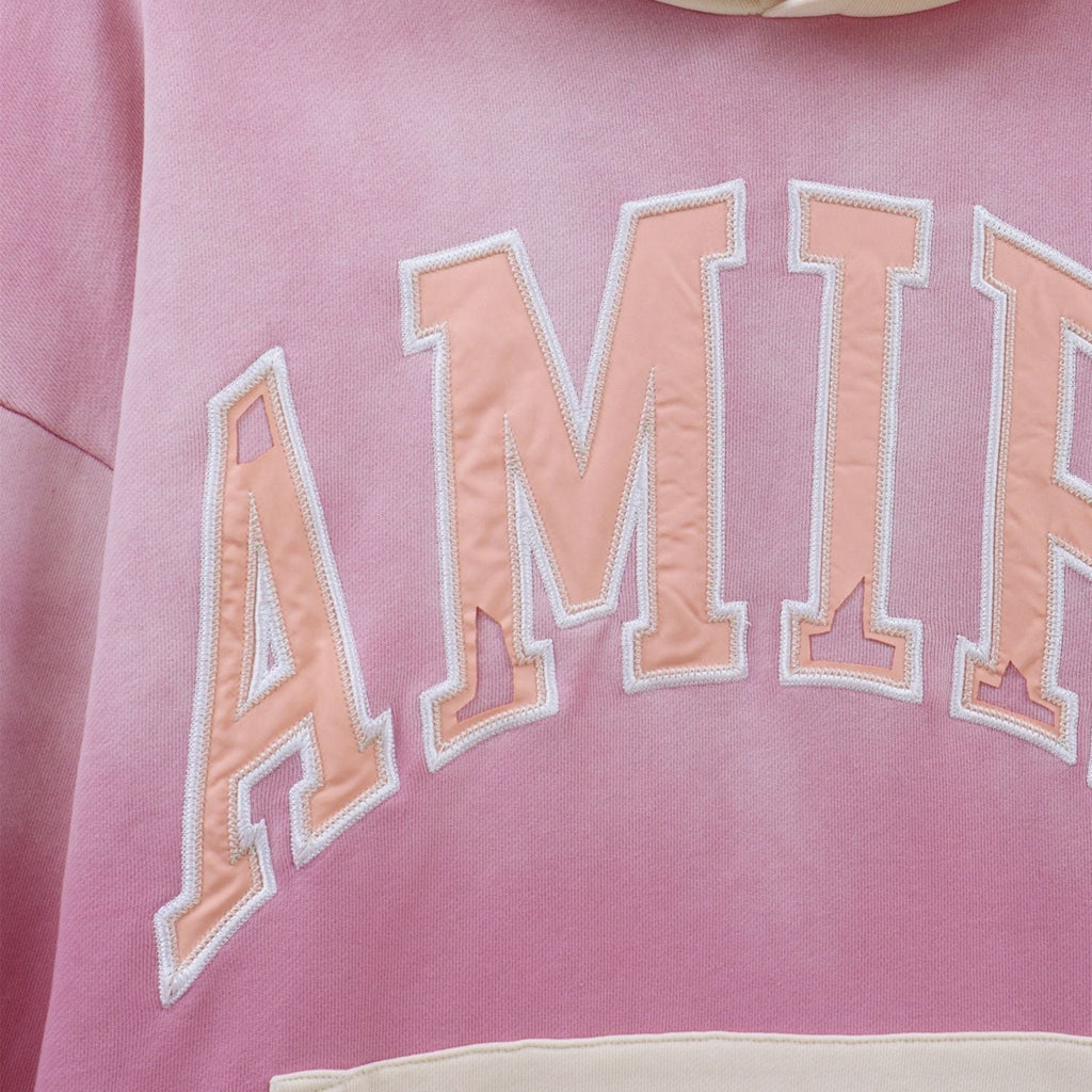 AMRI Logo-Appliqued Colour-Block Cotton-Jersey Hoodies