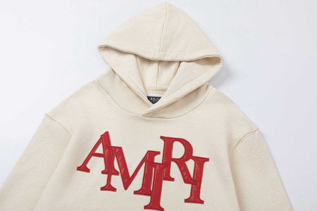 AMRI Staggered Logo-Patches Hoodies