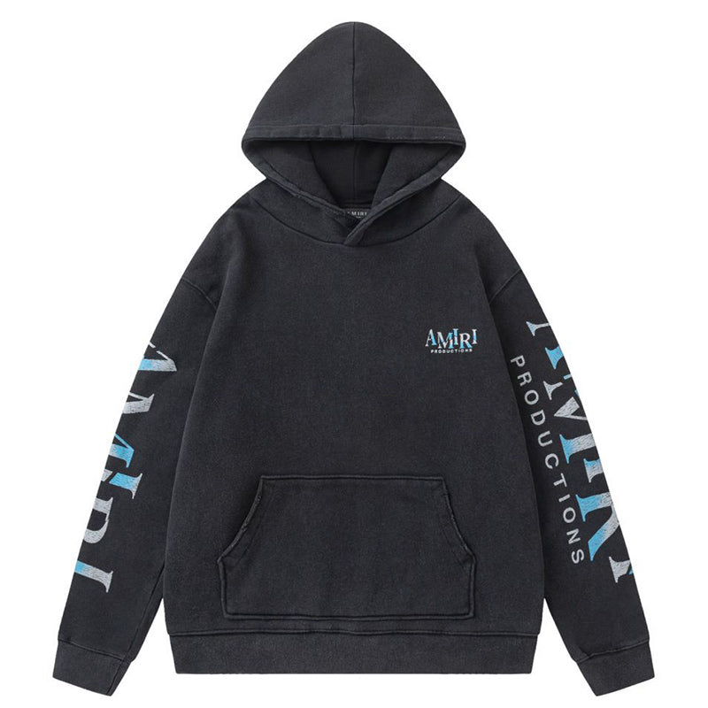 AMRI Theater Masks Print Cotton Hoodie