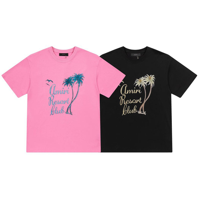 AMRI Twisted Palms Cotton T-Shirts