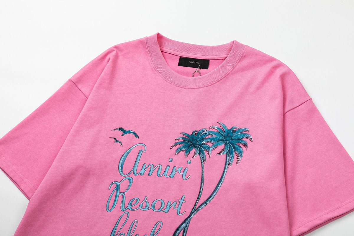 AMRI Twisted Palms Cotton T-Shirts