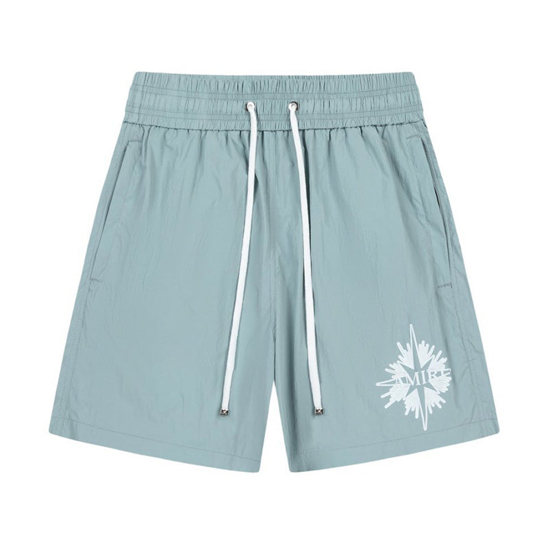 AMRI Starburst logo shell swim shorts