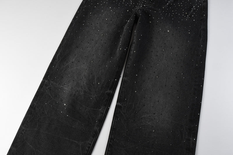 Purple Brand Crystal Diamond Jeans #105