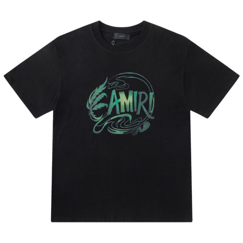 AMRI Leaf-Print Crewneck Cotton-Jersey T-Shirt