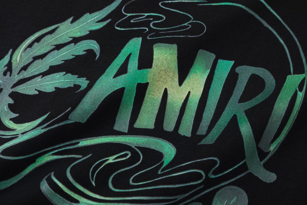 AMRI Leaf-Print Crewneck Cotton-Jersey T-Shirt