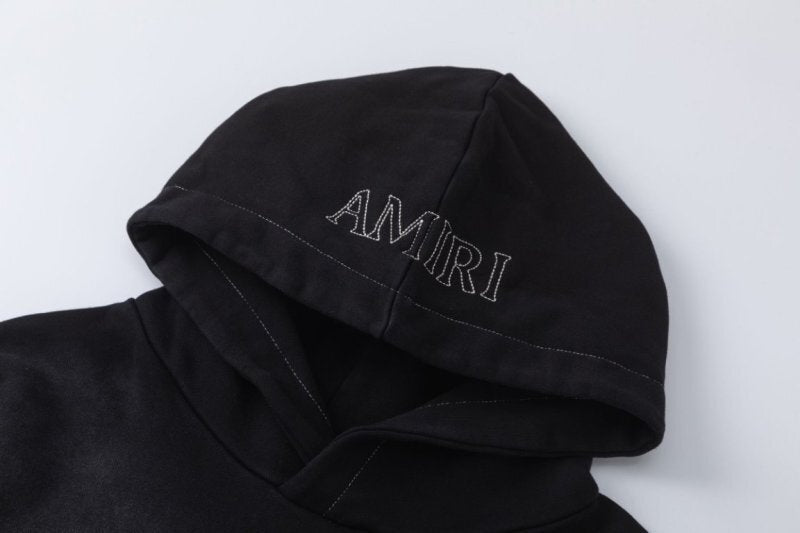 AMRI outline-pocket hoodie