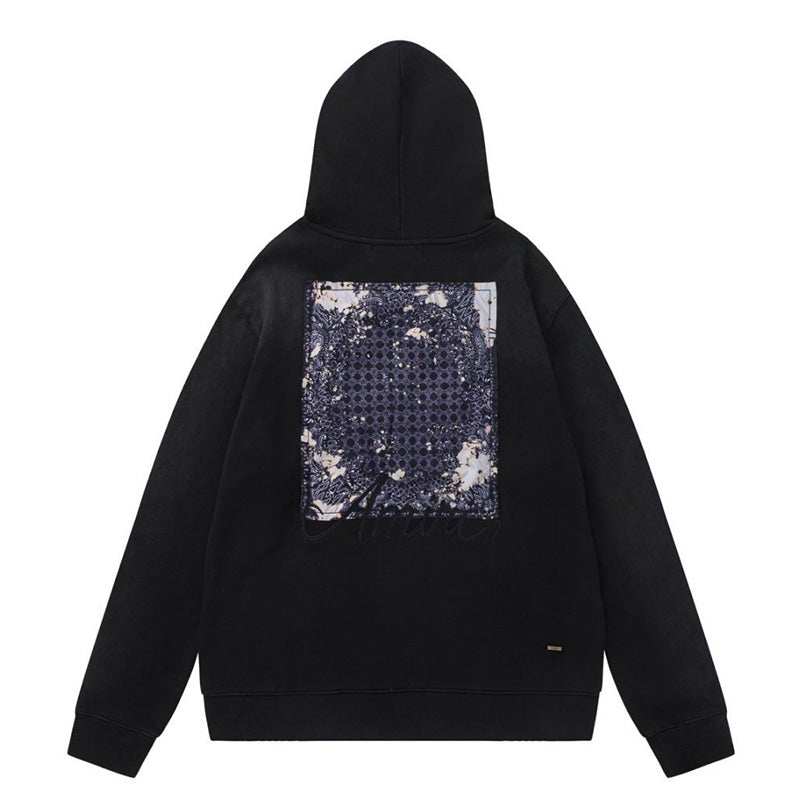 AMRI Bandana-Embellished Cotton Hoodies