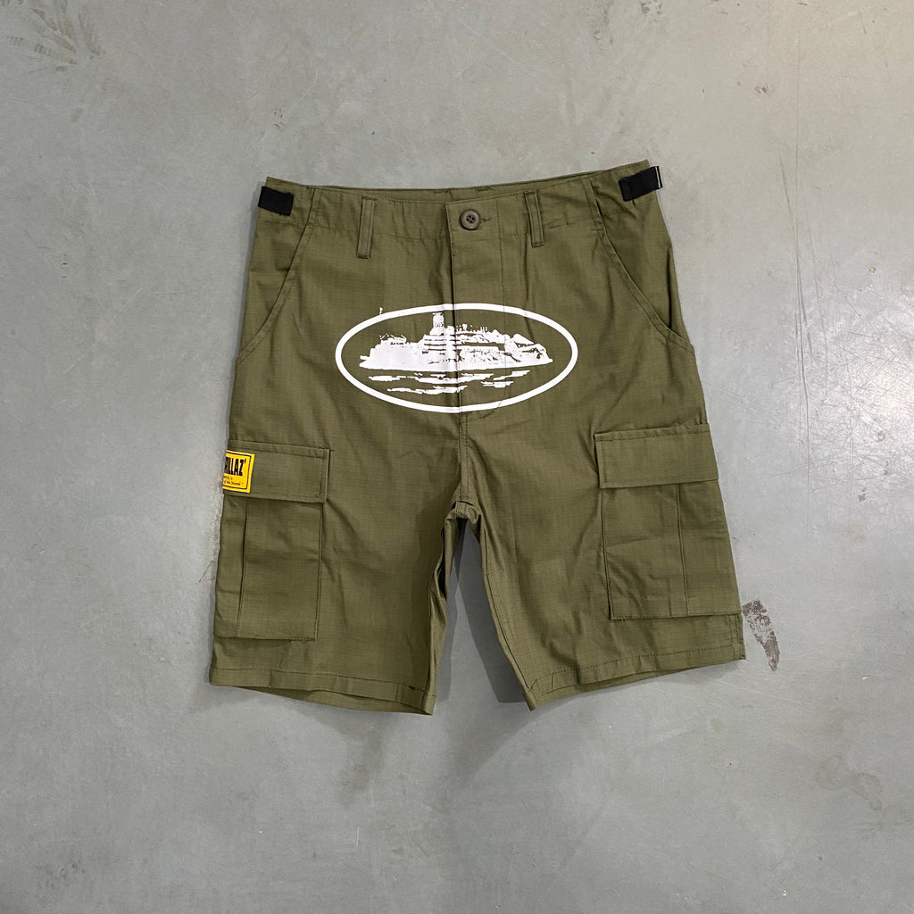 Corteiz Alcatraz Cargo Shorts v1:1