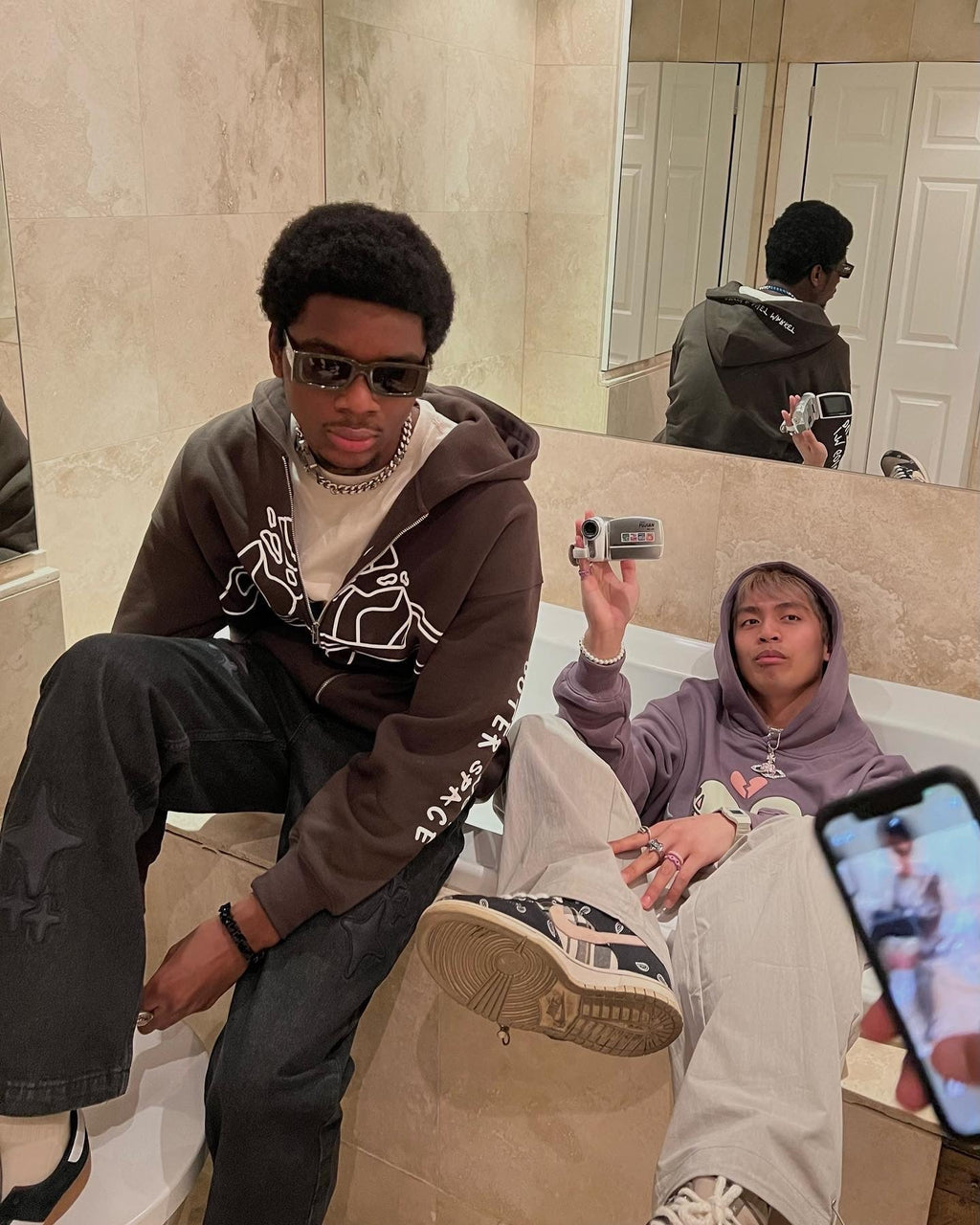 Broken P Market Arctic Zip Up Hoodie