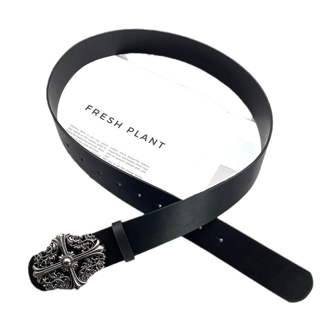 Chh Chrome Heart Belt Cross Hexagram Vine