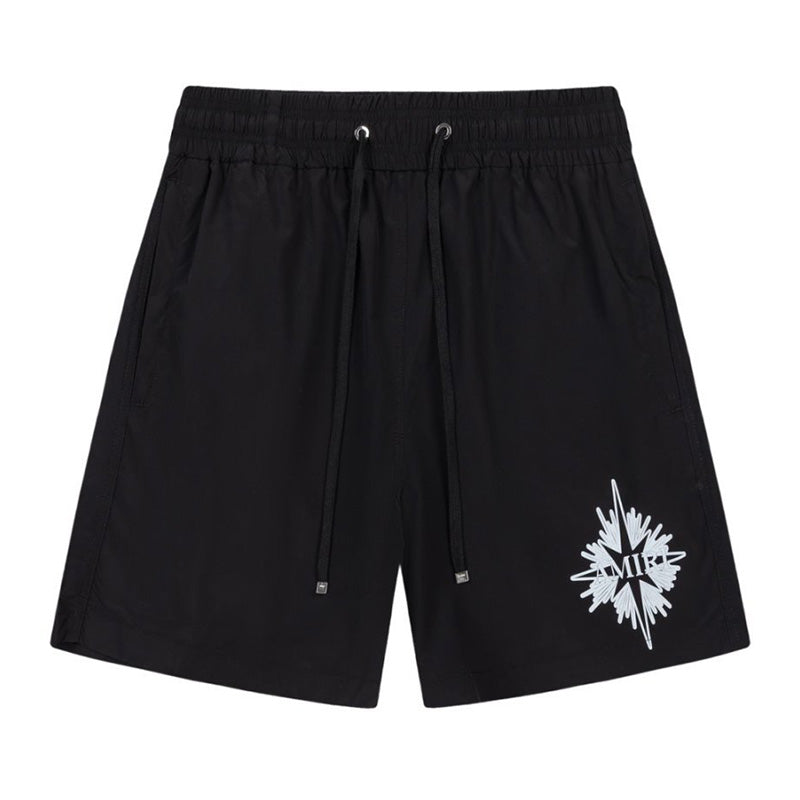 AMRI Starburst logo shell swim shorts