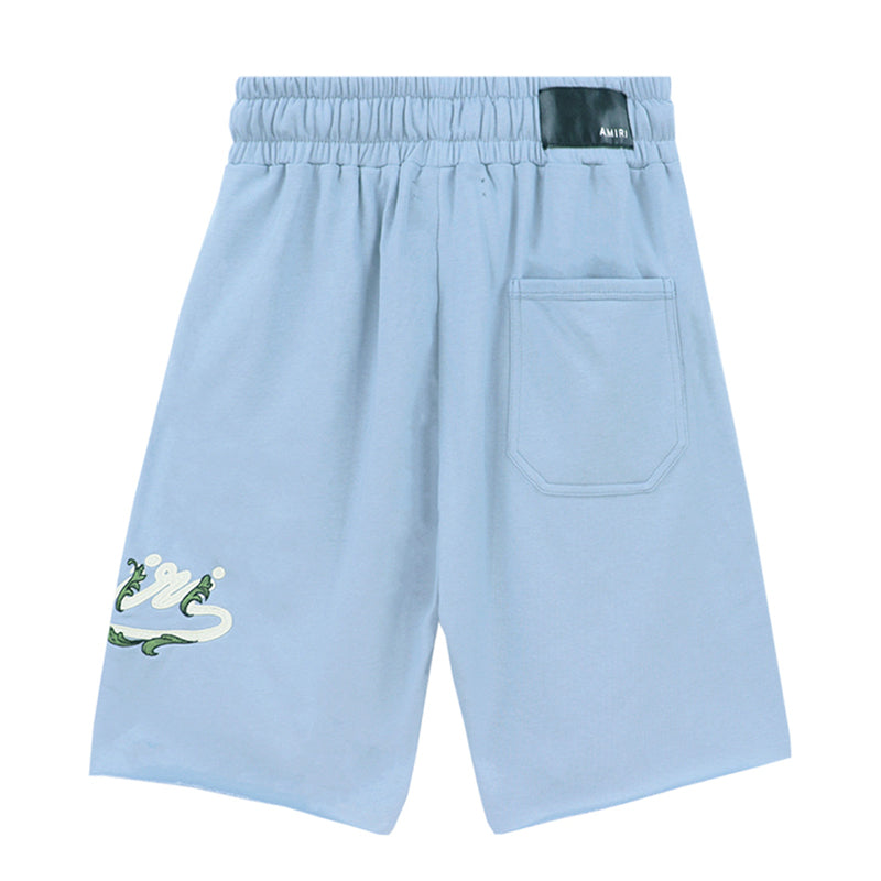 AMRI Letter Logo Embroidery Shorts