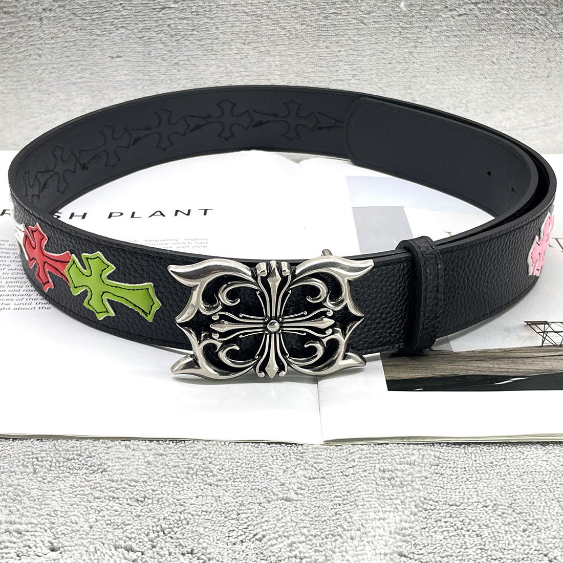 Chh Chrome Heart Belt Sacred Sword Cross Belt