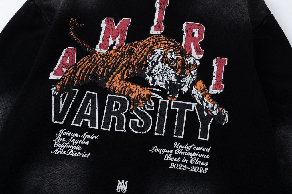 AMRI Vintage Tiger Varsity Hoodie Thickening