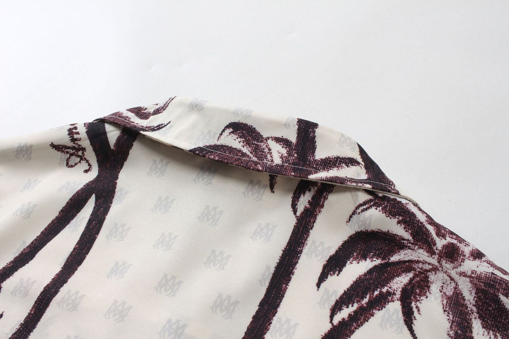 AMRI Twisted Palms silk shirt