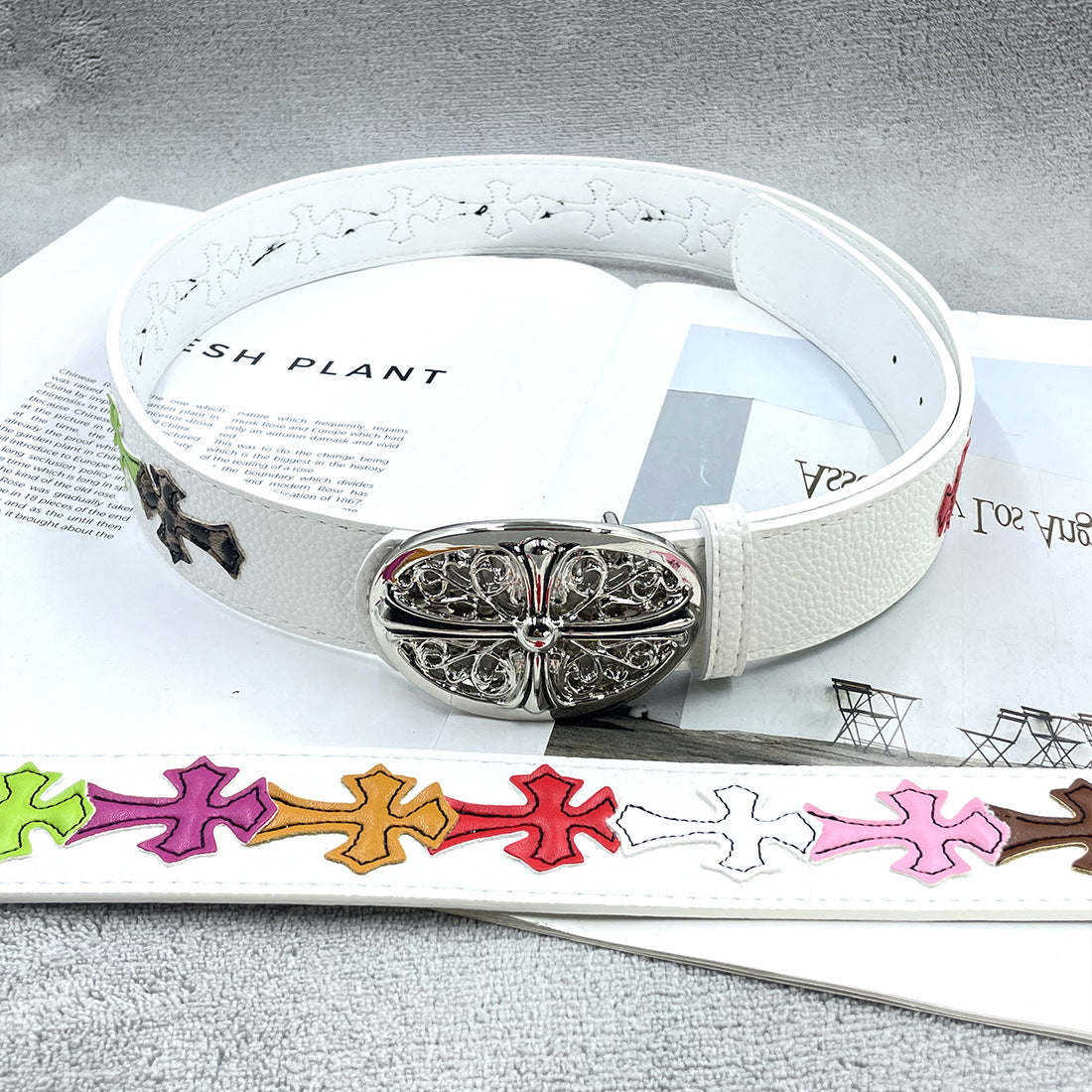 Chh Chrome Heart Belt Sacred Sword Cross Belt