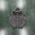 Broken P Planet Zip Up Hoodie