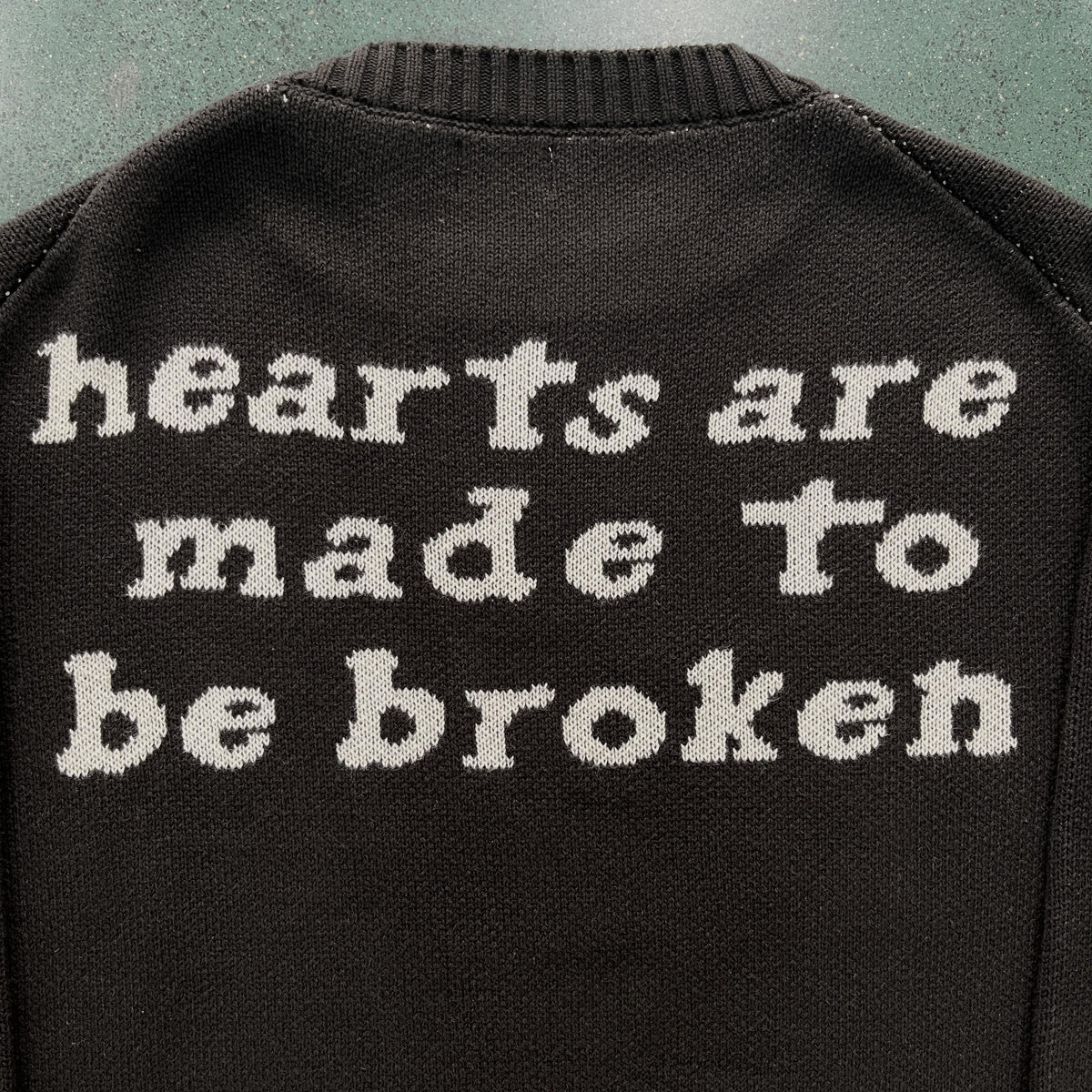 Broken P Skull Heart Sweater